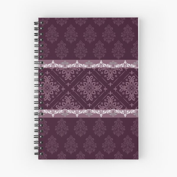 Item preview, Elegant Burgundy Damask Border Pattern – Vintage Victorian Ornamental Design designed and sold by Ivalyn-Design.