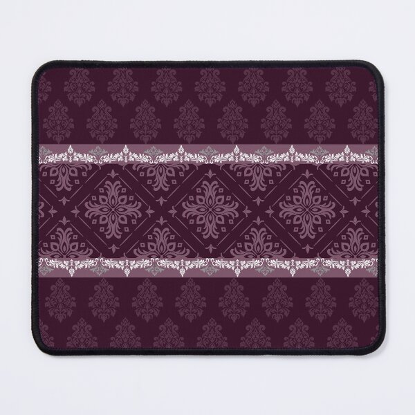 Item preview, Elegant Burgundy Damask Border Pattern – Vintage Victorian Ornamental Design designed and sold by Ivalyn-Design.