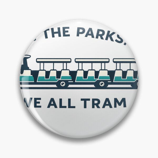 Item preview, In the Parks, We All Tram – Disney Park Transportation Tee (v2) designed and sold by Theme Snark.