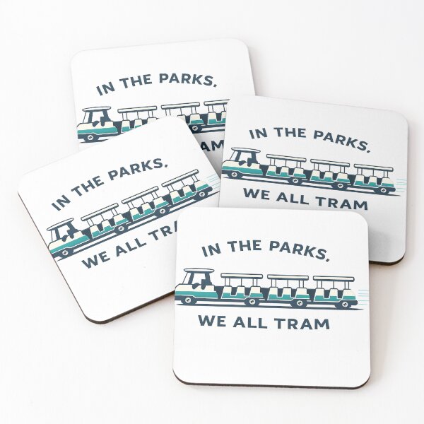 Item preview, In the Parks, We All Tram – Disney Park Transportation Tee (v2) designed and sold by Theme Snark.