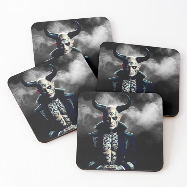 Item preview, demon lord – dark fantasy portrait – gothic demon art designed and sold by Traumrausch.