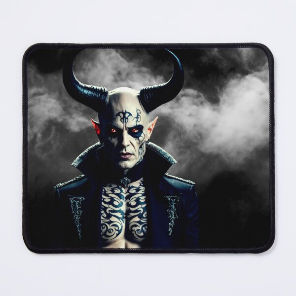 Item preview, demon lord – dark fantasy portrait – gothic demon art designed and sold by Traumrausch.