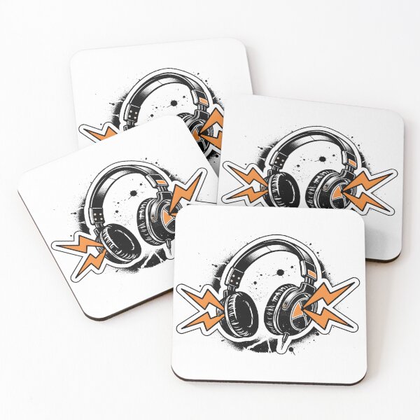 Item preview, Modern Headphones with Dynamic Lightning Bolts designed and sold by homydesign.