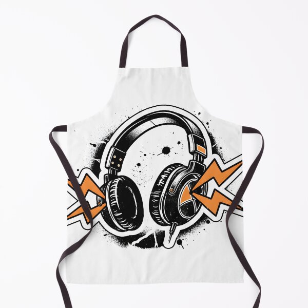 Item preview, Modern Headphones with Dynamic Lightning Bolts designed and sold by homydesign.
