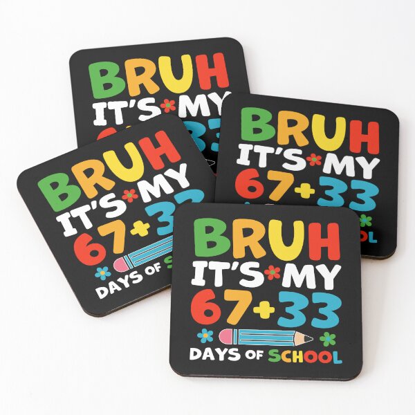 Item preview, Bruh Teacher 67+33 Días de Escuela Divertido Seis Siete 67 Meme 100 Días de Superviviente designed and sold by gunaone-design.