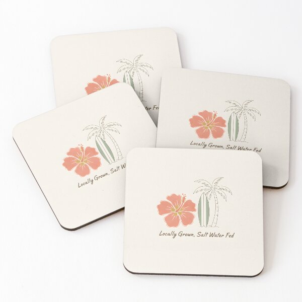 Item preview, Tropical Surfing Lifestyle Logo with Hibiscus and Palm Tree designed and sold by homydesign.