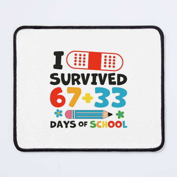 Item preview, I Survived 67+33 Days Of School Funny Back To School Teacher 100 Days designed and sold by gunaone-design.
