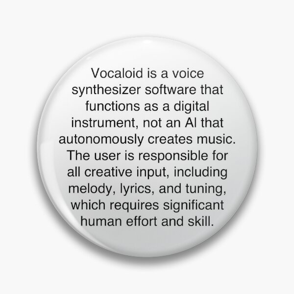 Item preview, Vocaloid is not AI designed and sold by XC39.