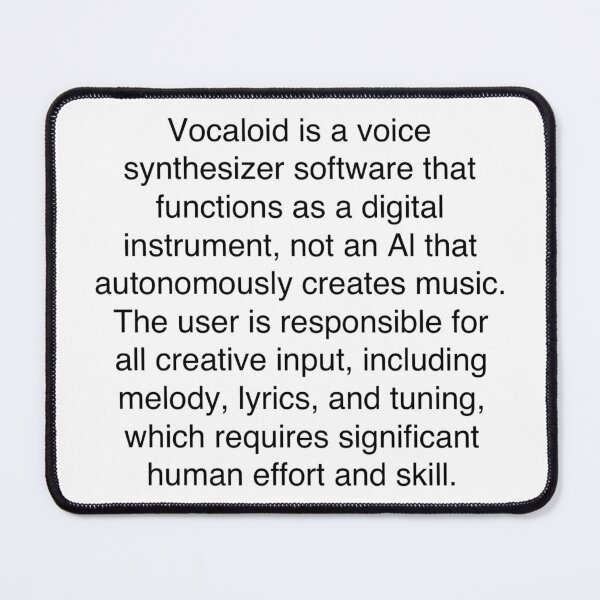 Item preview, Vocaloid is not AI designed and sold by XC39.