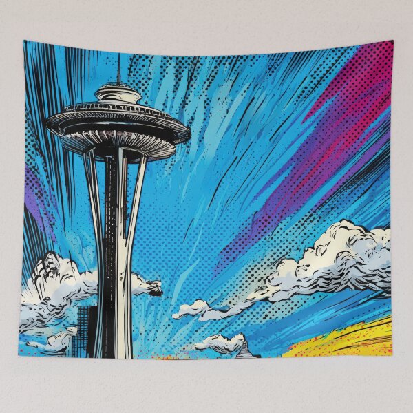 Item preview, Seattle Pop Art – Space Needle Energy designed and sold by SkylineVistas Designs.