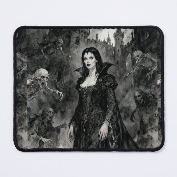 Item preview, Dracula's vampire Bride Illustration from Bram Stoker's Dracula character portrait art designed and sold by Vintage Designs +.