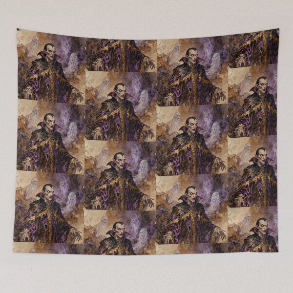 Item preview, The evil of Dracula Illustration from Bram Stoker's Dracula character portrait art designed and sold by Vintage Designs +.
