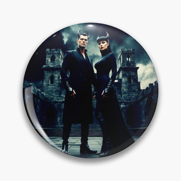 Item preview, demon couple – infernal nobility – dark gothic demon art designed and sold by Traumrausch.