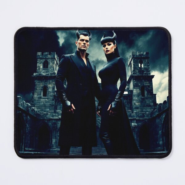 Item preview, demon couple – infernal nobility – dark gothic demon art designed and sold by Traumrausch.