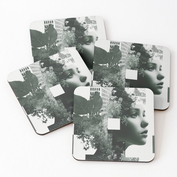 Item preview, Womans face blended with nature designed and sold by anytka.