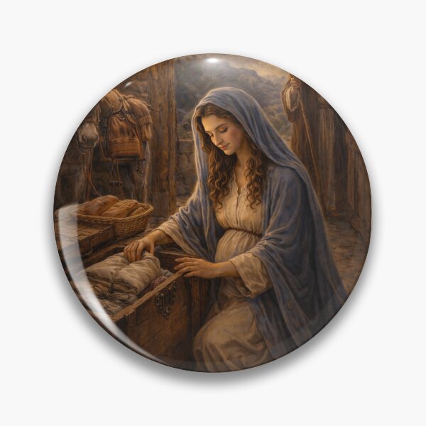 Item preview, Mary Packing to Leave -Journey to Bethlehem · I designed and sold by Novel Works Studio.
