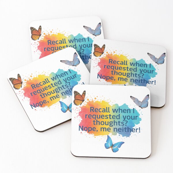 Item preview, Sarcastic Splash with Butterfly Whimsy designed and sold by Mindful56.