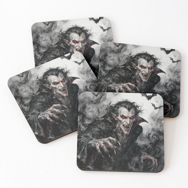 Item preview, The evil of Dracula Illustration from Bram Stoker's Dracula character portrait art designed and sold by Vintage Designs +.