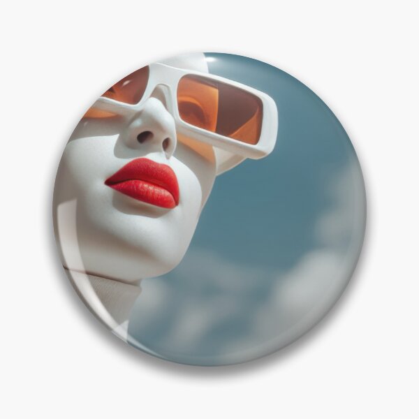 Item preview, Model in sunglasses under blue sky designed and sold by anytka.