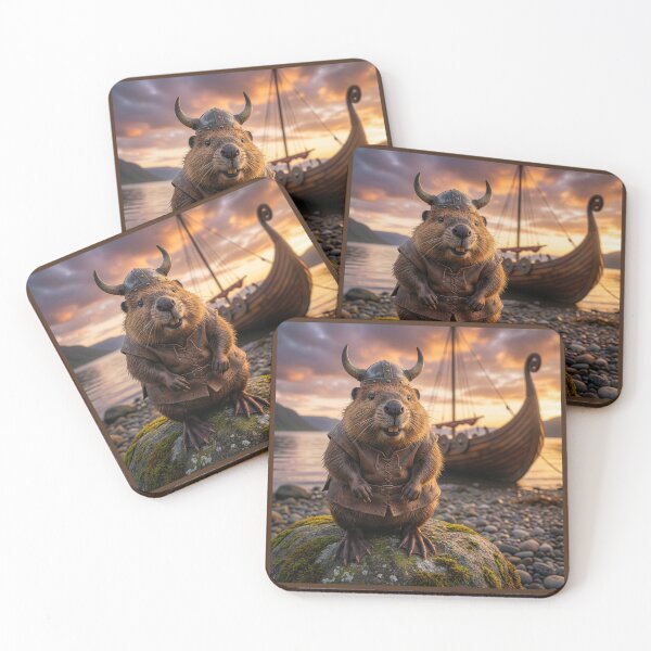 Item preview, Viking Beaver Lands on Shore designed and sold by Tridentulus.