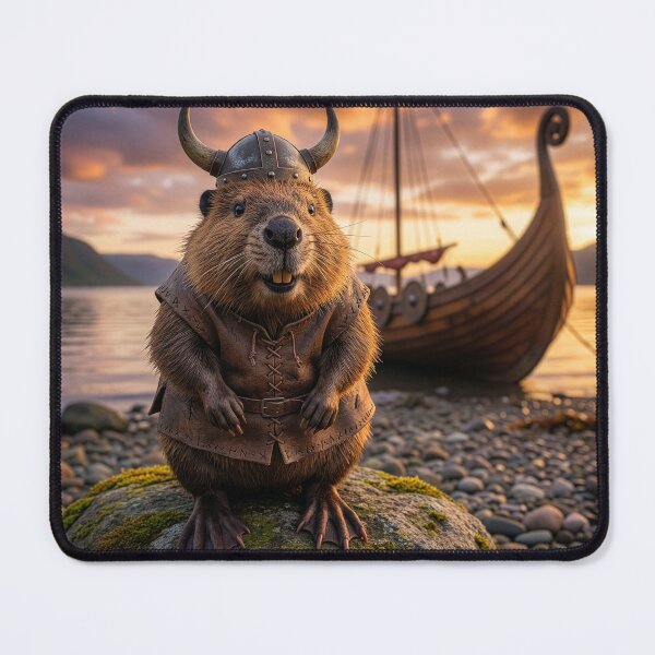 Item preview, Viking Beaver Lands on Shore designed and sold by Tridentulus.