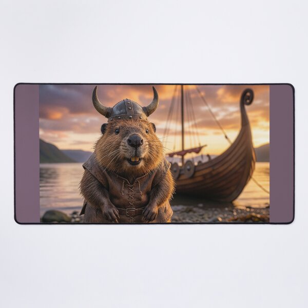 Item preview, Viking Beaver Lands on Shore designed and sold by Tridentulus.
