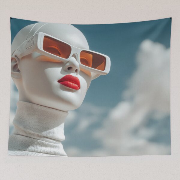 Item preview, Model in sunglasses under blue sky designed and sold by anytka.