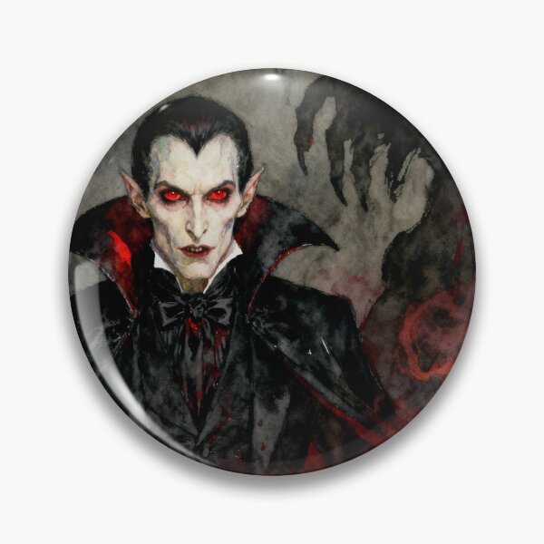 Item preview, The evil of Dracula Illustration from Bram Stoker's Dracula character portrait art designed and sold by Vintage Designs +.