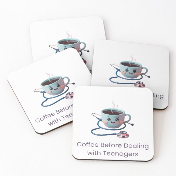 Item preview, Coffee Before Dealing with Teenagers | Funny Teacher Coffee Quote designed and sold by Davidnft.