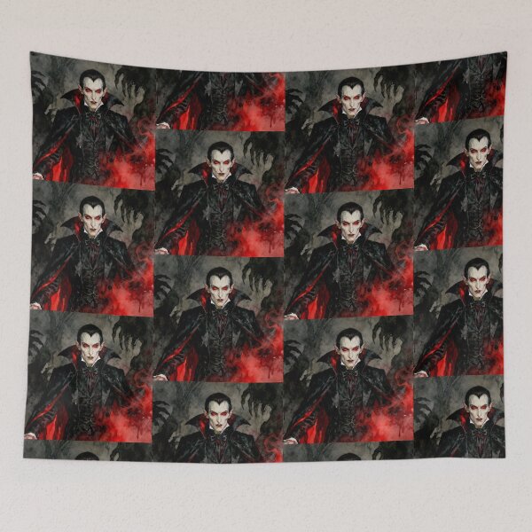 Item preview, The evil of Dracula Illustration from Bram Stoker's Dracula character portrait art designed and sold by Vintage Designs +.