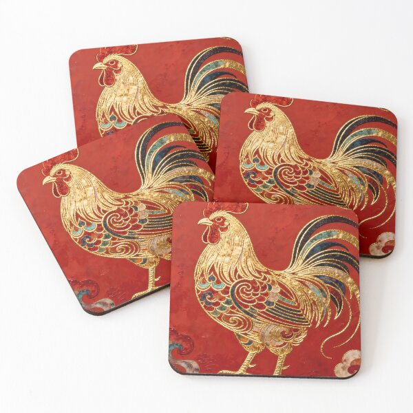 Item preview, Imperial Golden Rooster: Zodiac Confidence & Luck designed and sold by Small Mandarin.
