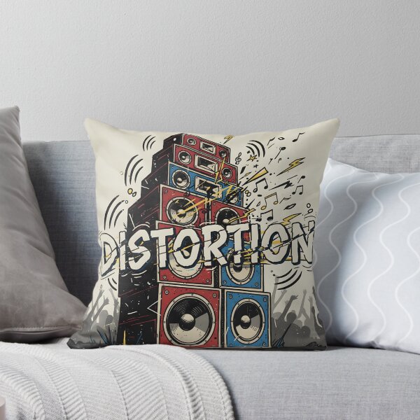 Item preview, Dynamic Distortion music poster with stacked speakers and crowd silhouette designed and sold by homydesign.