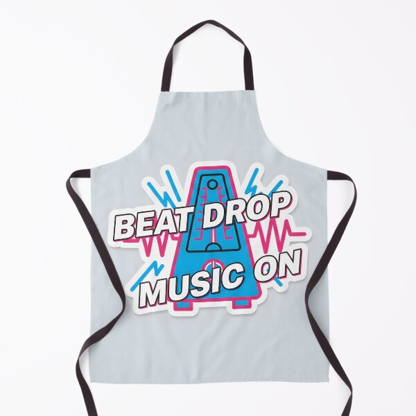 Item preview, Beat Drop Music On metronome sticker with sound waves designed and sold by homydesign.