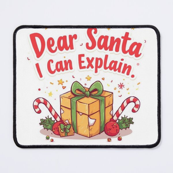 Item preview, Dear Santa I Can Explain Funny Christmas T-Shirt designed and sold by Festive Tees Hub.