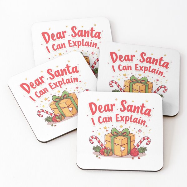 Item preview, Dear Santa I Can Explain Funny Christmas T-Shirt designed and sold by Festive Tees Hub.