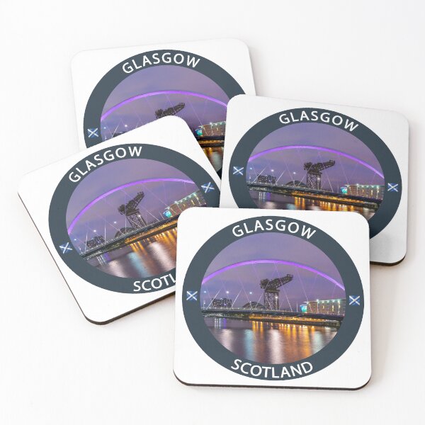 Item preview, Glasgow Scotland Badge Design | Finnieston Crane Landmark | Scottish Gift designed and sold by Loom on the Loch.