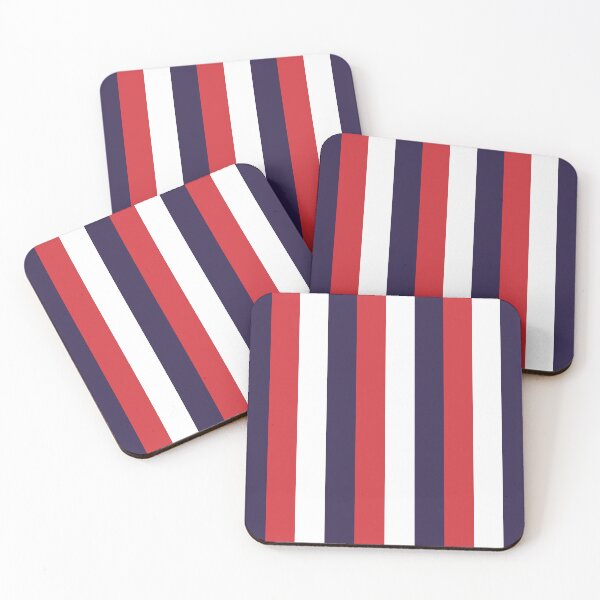 Item preview, 3 Large RED NAVY BLUE and WHITE Vertical STRIPES designed and sold by RachelMacht.