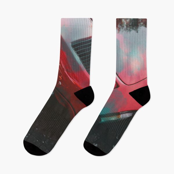 Item preview, Retro Ferrari Synthwave Glitch Art Poster designed and sold by XIFIDESIGNS.