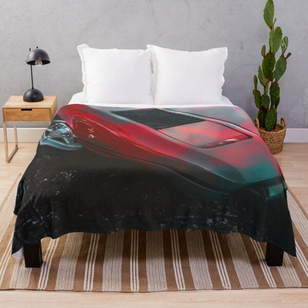 Item preview, Retro Ferrari Synthwave Glitch Art Poster designed and sold by XIFIDESIGNS.