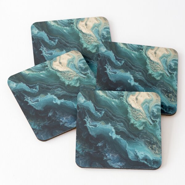 Item preview, Tidal Veins Ocean Abstract designed and sold by Harmonic_Layers.