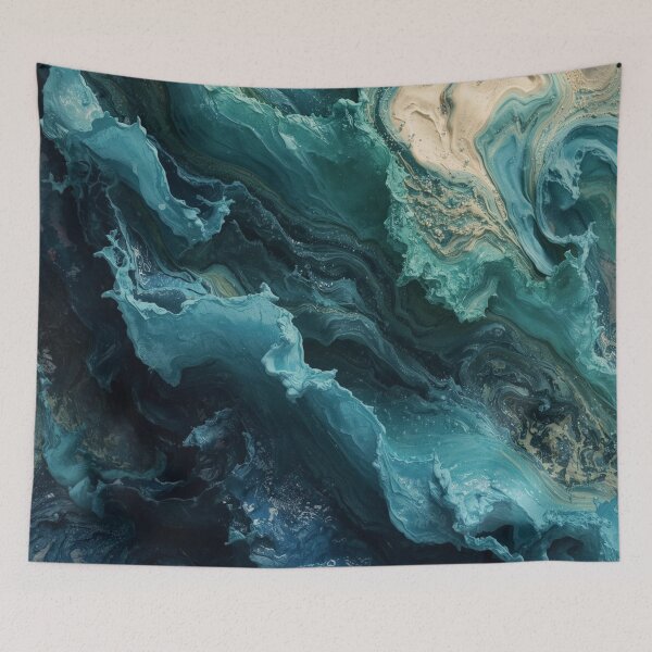 Item preview, Tidal Veins Ocean Abstract designed and sold by Harmonic_Layers.