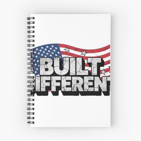 Item preview, BUILT DIFFERENT – USA Flag Turbo Graffiti Sticker designed and sold by Imaginarium of Chaos falcon88 .