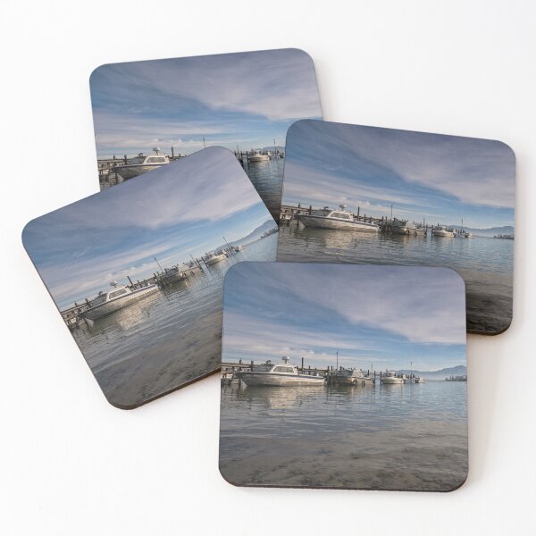 Item preview, Boats Docked at Jetty in Gstadt, Bavaria designed and sold by Kasia Design.
