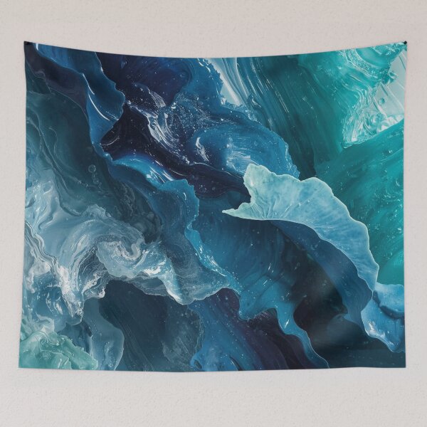 Item preview, Abyssal Flow Ocean Abstract designed and sold by Harmonic_Layers.