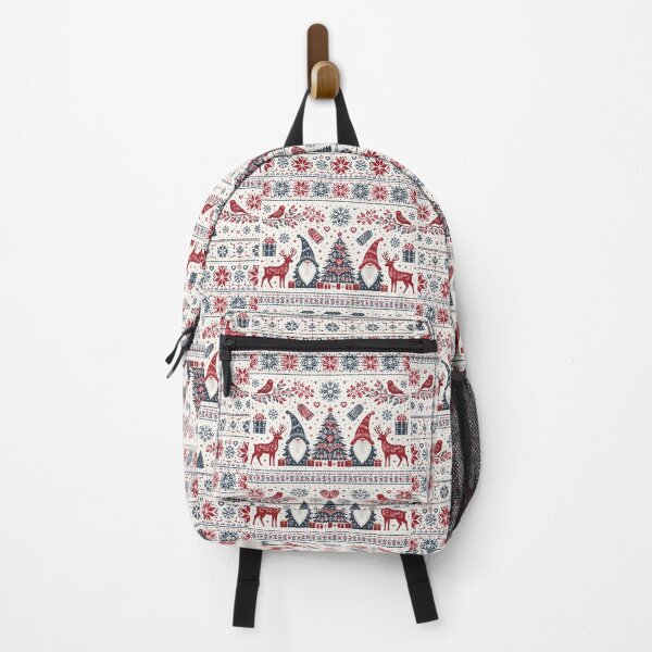Item preview, Scandinavian Gnome Christmas Pattern | Nordic Folk Holiday Seamless Print designed and sold by Shoppersoul.