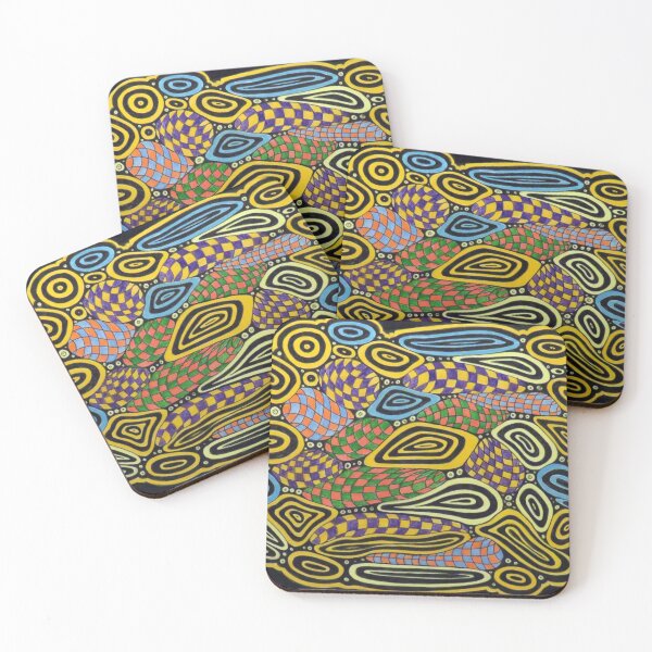 Item preview, 1030 - CHEQUERED DESIGN - DAVE EDWARDS - MIXED MEDIA - 2025 designed and sold by BLYTHART.