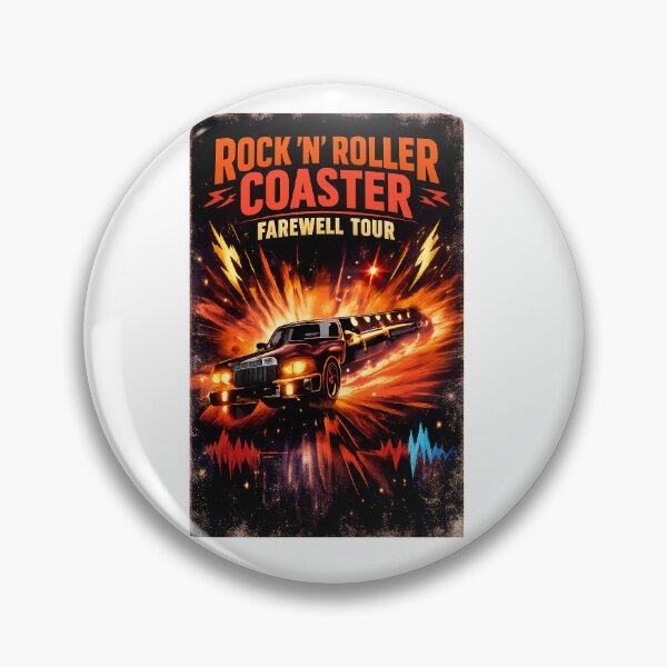 Item preview, Rock ’n’ Roller Coaster Farewell Tour Tee designed and sold by Theme Snark.