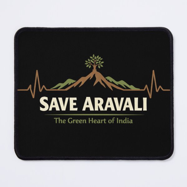 Item preview, Save Aravali – The Green Heart of India Environmental Awareness Design designed and sold by ArtsyExplorer.