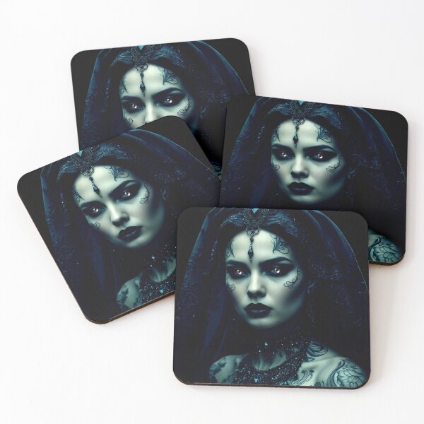 Item preview, dark sacred queen – gothic religious art – occult woman portrait designed and sold by Traumrausch.