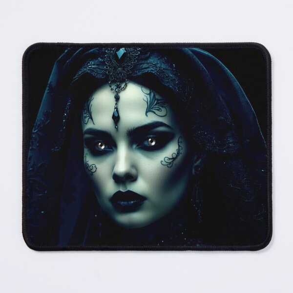 Item preview, dark sacred queen – gothic religious art – occult woman portrait designed and sold by Traumrausch.